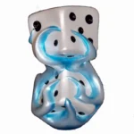 Blue Flaming Dice Shift Knob