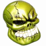 Punchy Skull - Booger Green Shift Knob