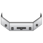 Chrome Bumper Freightliner Up To 2007 Columbia, 2005 – 2007 Century