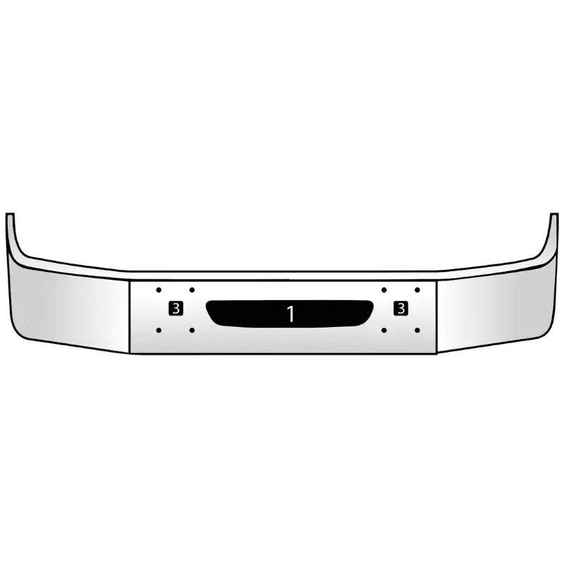 International Set Back Axle Bumper Models 9200, 9400 & 9100 1997 & Newer - Image 1