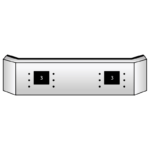 Mack Set Forward Axle Bumper Granite CTP 713