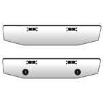 Bumper For Peterbilt Models 352 & 359 Conventional & Cabover