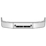 Volvo White Set Back Axle Bumper Model VNL610, 660, 770 2003 & Older