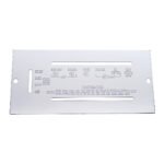 1987-1995 Peterbilt Stainless A/C Control Plate