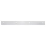 2" X 24" Chrome Top Mud Flap Plain Plate - Bolt Thru