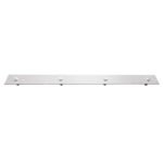 2" X 24" Chrome Top Mud Flap Plain Plate - Bolt Thru - Image 2