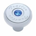 "Trailer" Deluxe Air Valve Knob - Blue Crystal