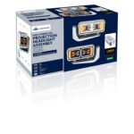 10 High Power LED "Chrome" Projection Headlight Assembly With Mounting Arm - Driver Side - Image 7
