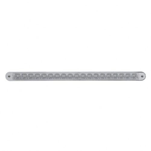 19 LED 12" Reflector Light Bar With Bezel (Stop, Turn & Tail) - Red LED/Clear Lens