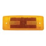16 LED Rectangular Light (Clearance/Marker) With Reflex Lens - Amber LED/Amber Lens