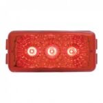 3 LED Reflector Light (Clearance/Marker) - Red LED/Red Lens