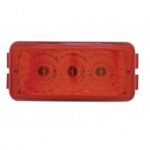 3 LED Reflector Light (Clearance/Marker) - Red LED/Red Lens - Image 2