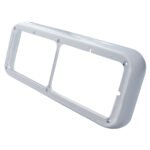 Chrome Plastic Rectangular Dual 4" X 6" Headlight Bezel - Image 2