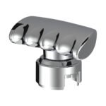 Thread-On T-Shape Gearshift Knob With Chrome 13/15/18 Speed Adapter - Chrome