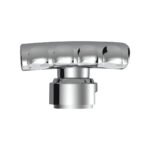 Thread-On T-Shape Gearshift Knob With Chrome 13/15/18 Speed Adapter - Chrome - Image 3