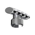 Thread-On T-Shape Gearshift Knob With Chrome 13/15/18 Speed Adapter - Chrome - Image 7
