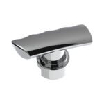 Thread-On T-Shape Gearshift Knob With Chrome 13/15/18 Speed Adapter - Chrome - Image 9