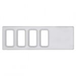 Chrome Plastic Dash Switch Panel Cover For International - 4 Openings