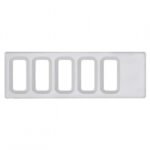 Chrome Plastic Dash Switch Panel Cover For International - 5 Openings