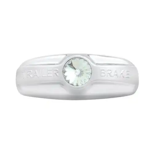 Trailer Brake Cover W/Crystal For Freightliner Century (1996-2011), Columbia (2001-2017) - Clear Crystal
