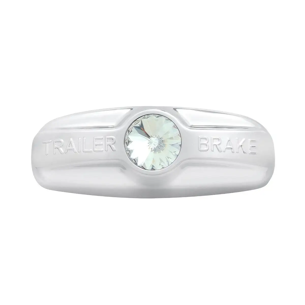 Trailer Brake Cover W/Crystal For Freightliner Century (1996-2011), Columbia (2001-2017) - Clear Crystal - Image 1