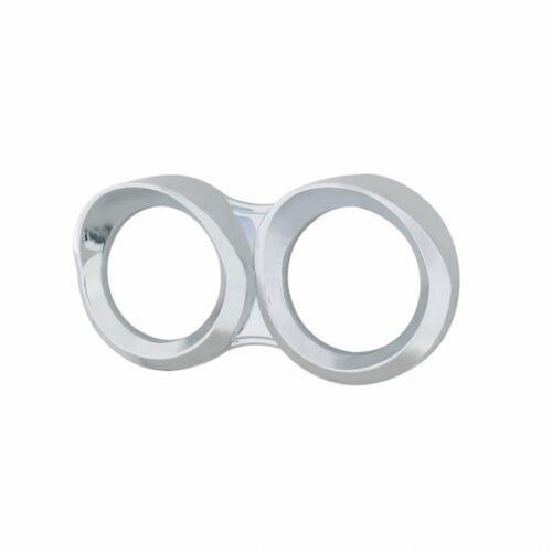 Small 2 Gauge Cluster Bezel With Visor For 2008-2017 Freightliner Cascadia - Horizontal
