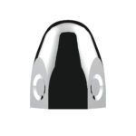 1-1/2" X 2" Chrome Steel Bullet Nut Cover - Image 3