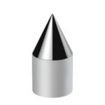 1-1/8" x 2-13/16" Chrome Plastic Spike Nut Covers - Push-On (Color Box Of 10) - Image 2