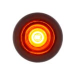1 LED 3/4" Mini Clearance Light Amber LED With Amber Lens With Rubber Grommet (Bulk)