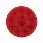 10 LED 4" Round Light (Stop, Turn & Tail) - Red LED/Red Lens - Image 2