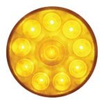 10 LED 4" Turn Signal Light - Amber LED/Amber Lens - Image 2