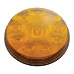 10 LED 4" Turn Signal Light - Amber LED/Amber Lens - Image 3