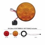 10 LED 4" Turn Signal Light Kit - Amber LED/Amber Lens - Image 3