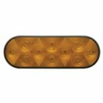 10 LED 6" Oval Turn Signal Light - Amber LED/Amber Lens - Image 3