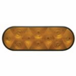 10 LED 6" Oval Turn Signal Light Kit - Amber LED/Amber Lens - Image 2