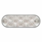 10 LED 6" Oval Utility Light Kit - White LED/Clear Lens - Image 2