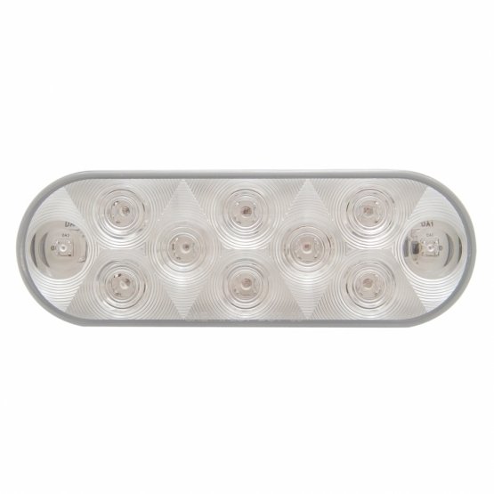10-LED-6-Oval-Utility-Light-Kit-White-LEDClear-Lens-1 10 LED 6" Oval Utility Light Kit - White LED/Clear Lens - Image 2