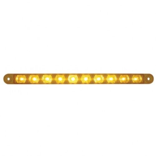 10 LED 9" Turn Signal Light Bar - Amber LED/Amber Lens