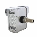 10 LED Dual Function Reflector Double Face Light W/Visor - Vertical Side Mount - Amber & Red LED/Clear Lens - Image 2