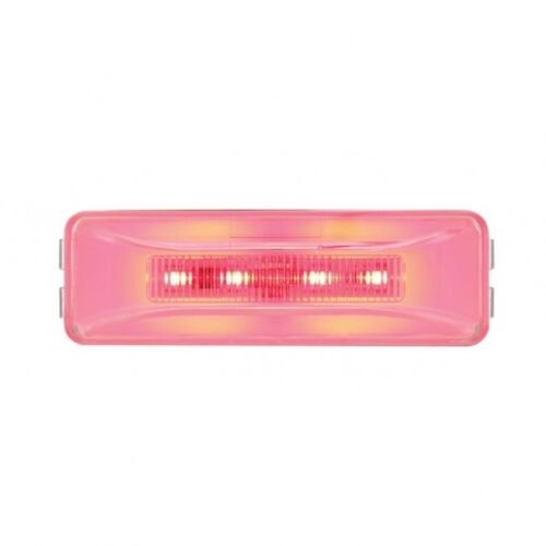10 LED Rectangular GloLight (Clearance/Marker) - Red LED/Clear Lens