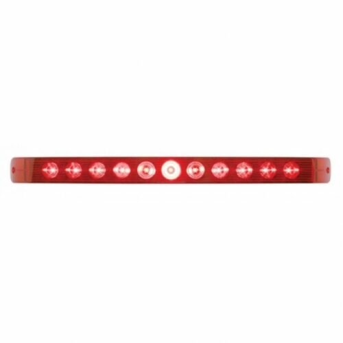 11 LED 17" Light Bar Only (Stop, Turn & Tail) - Red LED/Red Lens (Bulk)