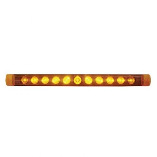 11 LED 17" Turn Signal Light Bar - Amber LED/Amber Lens