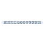 11 LED 17" Turn Signal Light Bar - Amber LED/Clear Lens