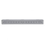 12-3/4" Stainless Light Bracket With 14 LED 12" Light Bar - Amber LED/Clear Lens