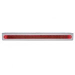 12-3/4" Stainless Light Bracket With 19 LED 12" Light Bar - Red LED/Red Lens - Image 2
