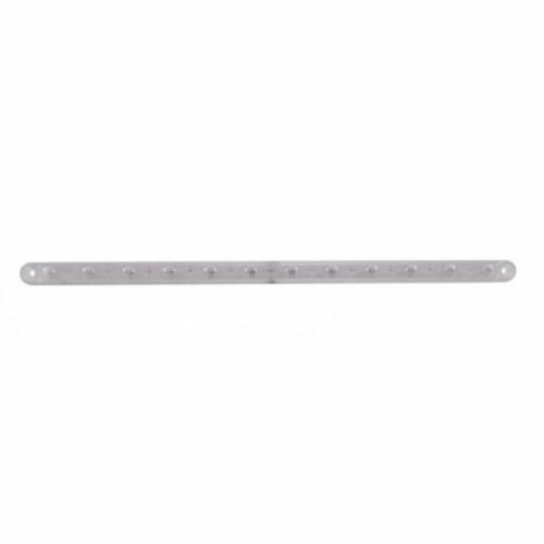 12 LED 12" Ultra Slim Light Bar Only (Stop, Turn & Tail) - Red LED/Clear Lens (Bulk)