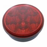 12 LED 4" Round Reflector Light (Stop, Turn & Tail) - Red LED/Red Lens (Bulk) - Image 3