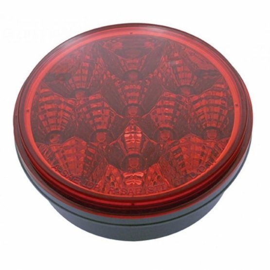 12-LED-4-Round-Reflector-Light-Stop-Turn-Tail-Red-LEDRed-Lens-Bulk-2 12 LED 4" Round Reflector Light (Stop, Turn & Tail) - Red LED/Red Lens (Bulk) - Image 3