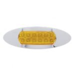 12 LED Maverick Light (Clearance/Marker) With Reflector - Amber LED/Amber Lens - Image 2