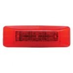12 LED Rectangular Light (Clearance/Marker) - Red LED/Red Lens (Bulk)